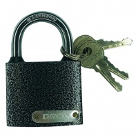 Замок навесной 50 мм, "DRON", серебро