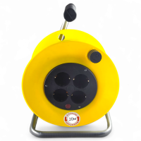 Силовой удлинитель 20 м, 4 розетки, 16А, 3500 Вт, кабель КГ 3х2.5 мм², Record MX 16385 (3538)